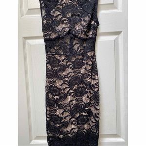 Black lace dress